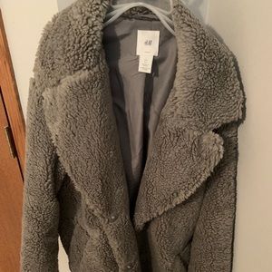 H&M Sherpa long coat
